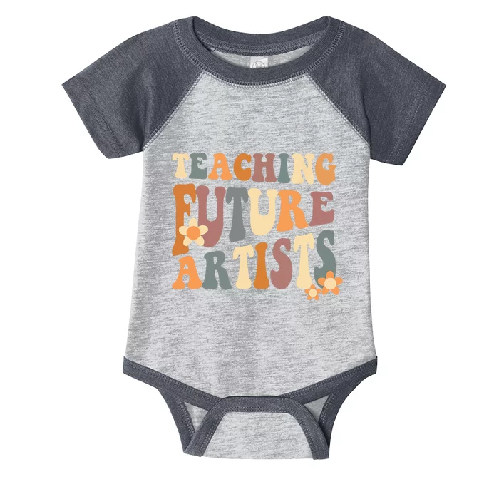 Teaching Future Artists Retro Teacher Students Women Infant Baby Jersey Bodysuit