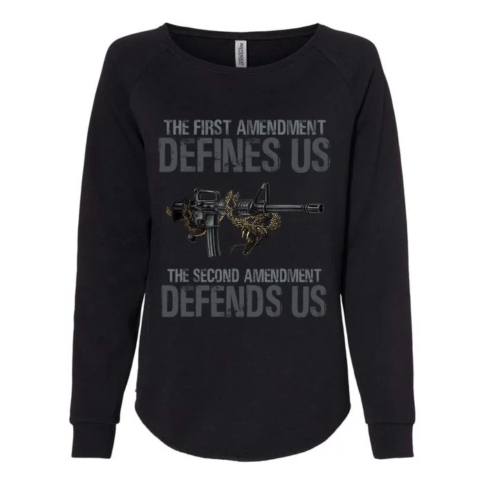 the first amendment defines us Womens California Wash Sweatshirt