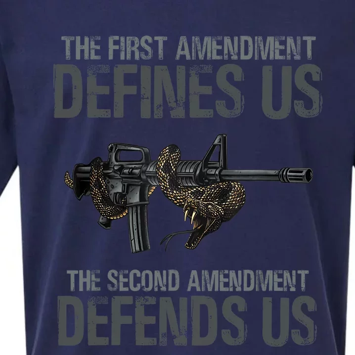 the first amendment defines us Sueded Cloud Jersey T-Shirt