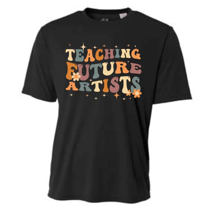 Teaching Future Artists Retro Teacher Students Cooling Performance Crew T-Shirt