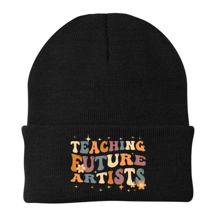 Teaching Future Artists Retro Teacher Students Knit Cap Winter Beanie