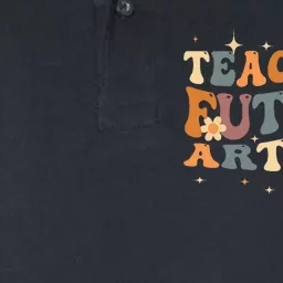 Teaching Future Artists Retro Teacher Students Softstyle Adult Sport Polo