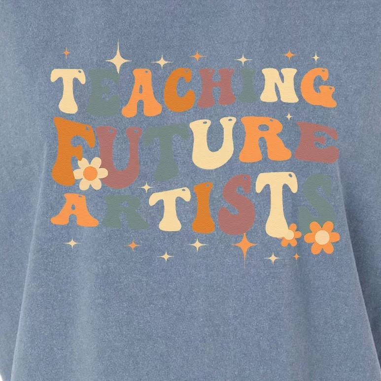 Teaching Future Artists Retro Teacher Students Garment-Dyed Women's Muscle Tee