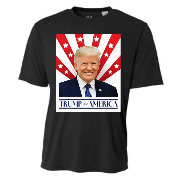 Trump For America 2024 Presidential Election Cooling Performance Crew T-Shirt