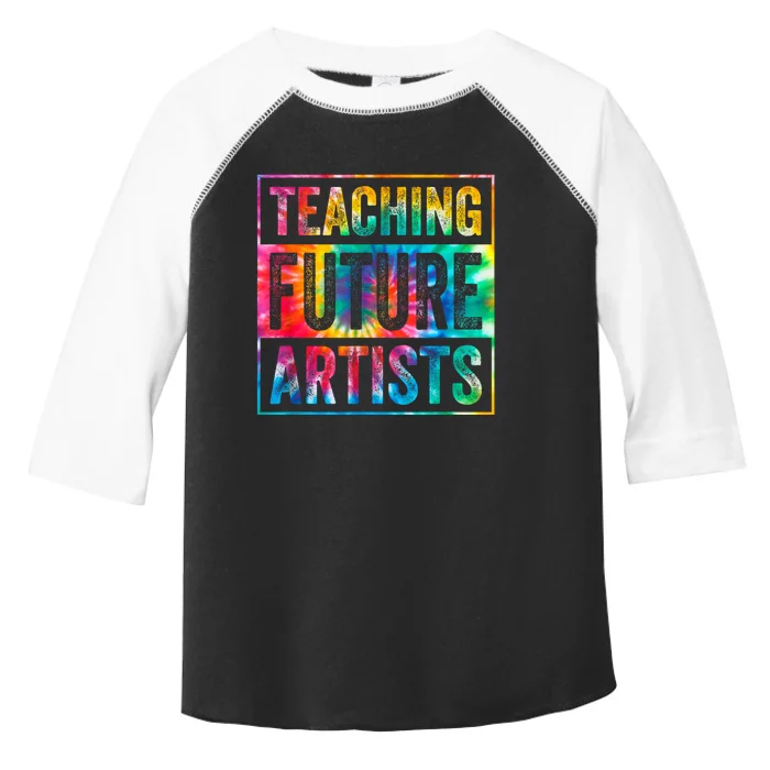 Teaching Future Artists Retro Teacher Toddler Fine Jersey T-Shirt