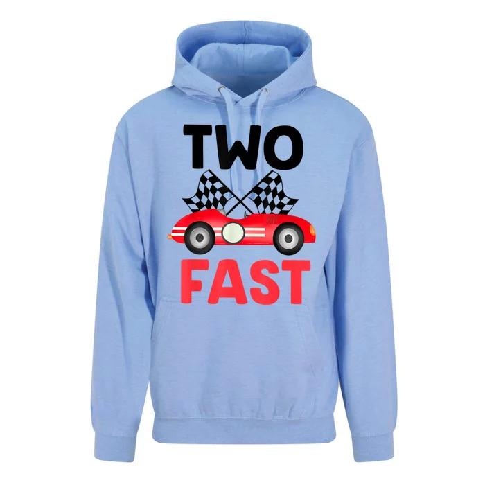 Two Fast Birthday Shirt 2 Fast 2 Curious Decorations 2nd Unisex Surf Hoodie