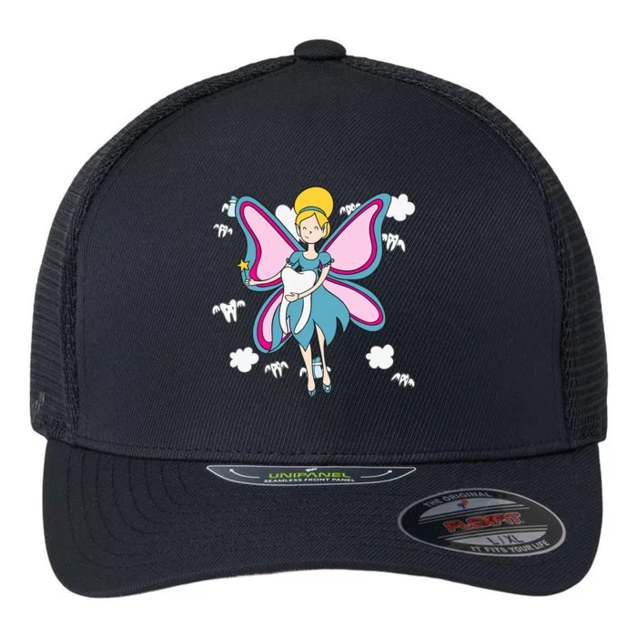 Tooth Fairy Beautiful Play School Costume Meaningful Gift Flexfit Unipanel Trucker Cap