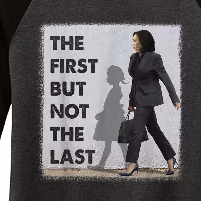 The First But Not The Last Kamala Harris Ruby Bridges Madam Women's Tri-Blend 3/4-Sleeve Raglan Shirt