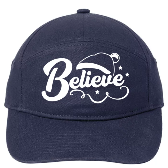 This Family Believes In The Magic Of Christmas Gift 7-Panel Snapback Hat