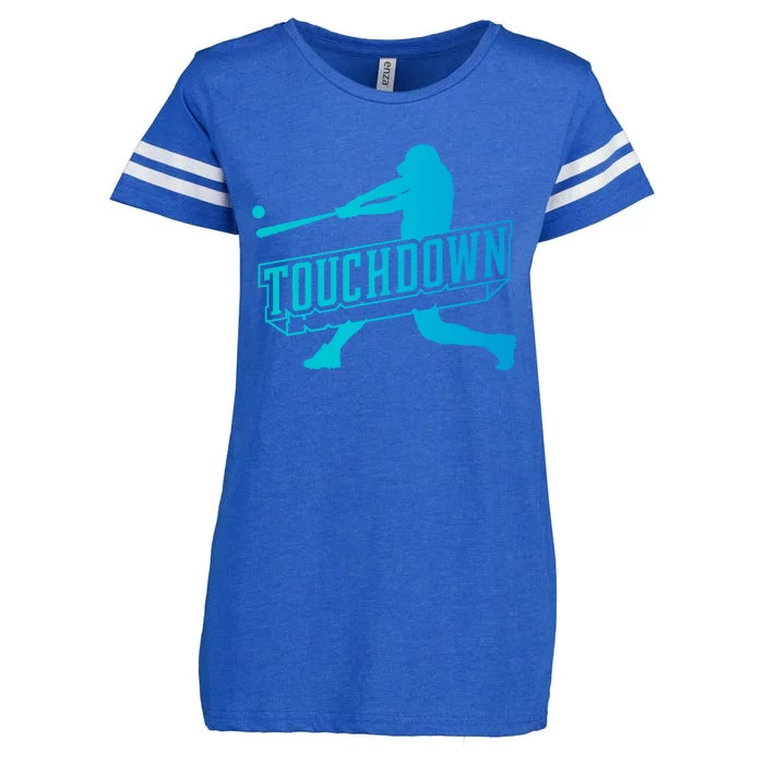 Touchdown Funny Baseball Enza Ladies Jersey Football T-Shirt