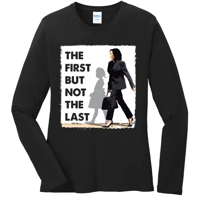 The First But Not The Last Kamala Harris Ruby Bridges Madam Ladies Long Sleeve Shirt