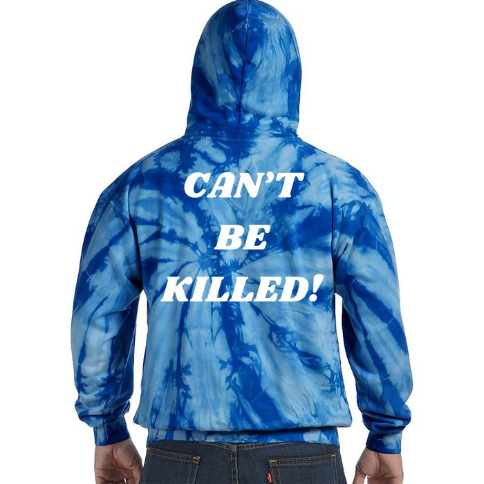 Trump Fist Bump Front And Back Cant Be Killed! Design 2024 Front & Back Tie Dye Hoodie