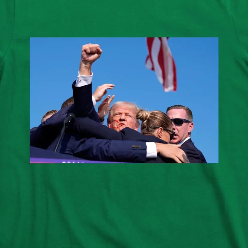 Trump Fist Bump Front And Back Fight Fight Fight! Design 2024 Front & Back T-Shirt