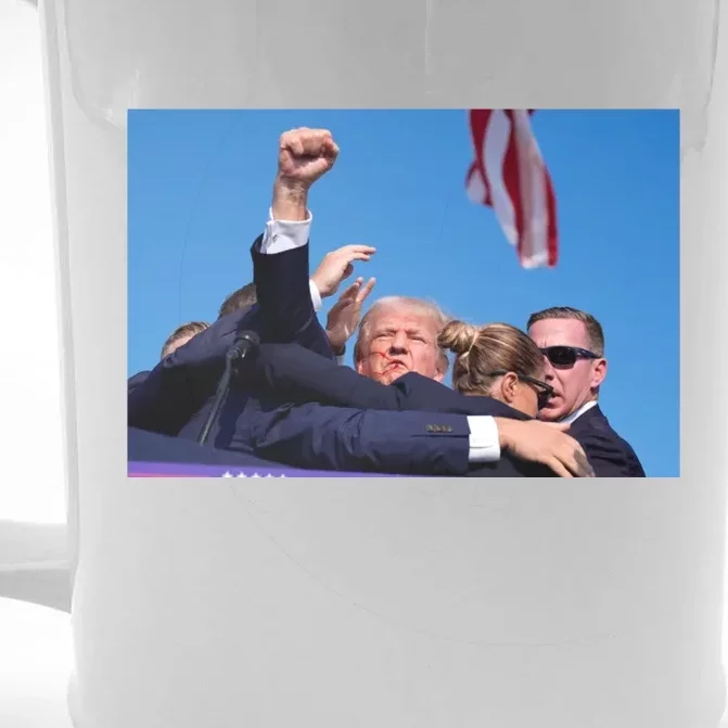 Trump Fist Bump Front And Back Fight Fight Fight! Design 2024 Front & Back Beer Stein