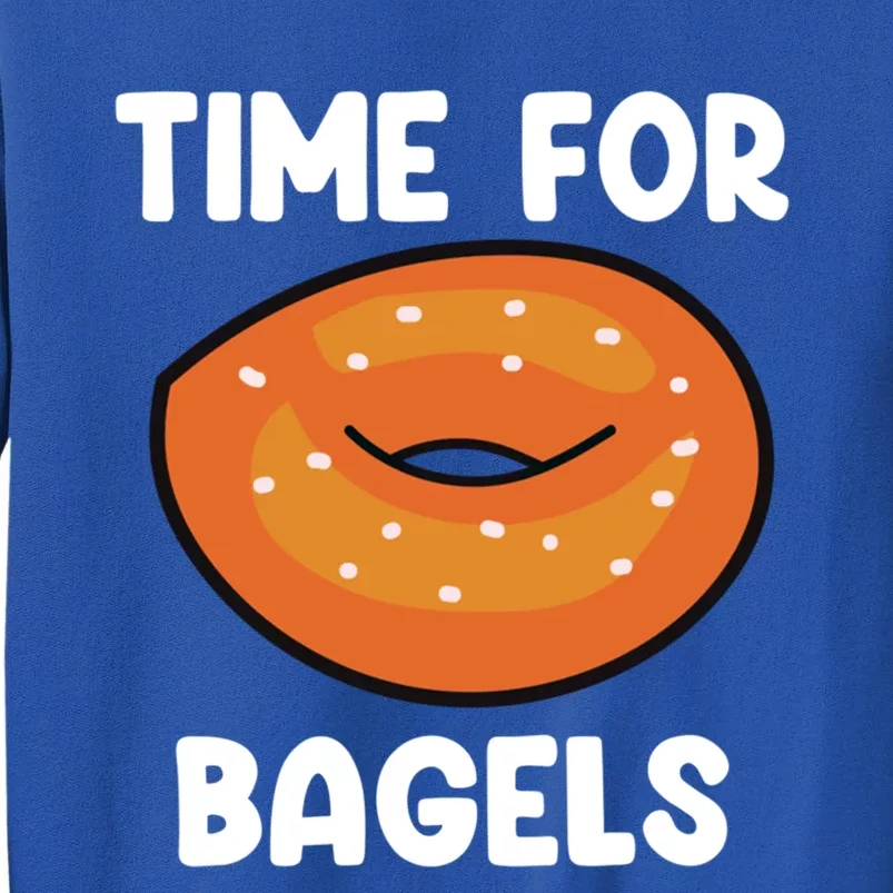 Time For Bagels Funny Bagel Lover Baking Gift Sweatshirt