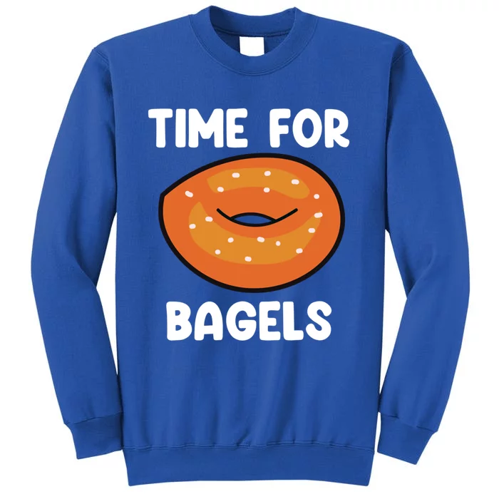 Time For Bagels Funny Bagel Lover Baking Gift Sweatshirt