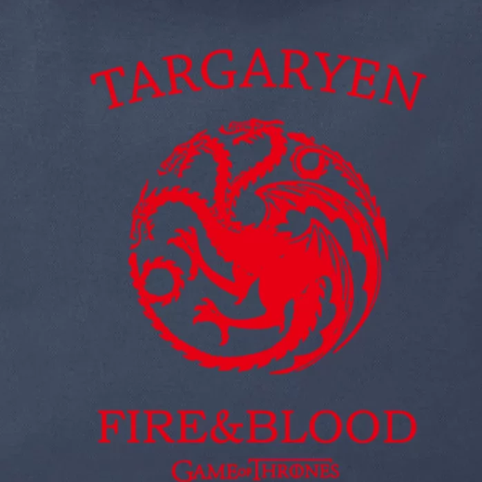 Targaryen Fire & Blood Zip Tote Bag