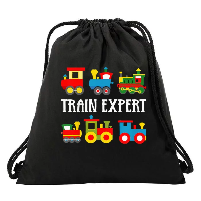 Trains Funny Boy Train Expert Drawstring Bag