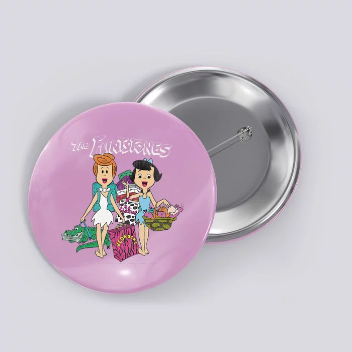 The Flintstones Betty Rubble & Wilma Flintstone Shopping Button