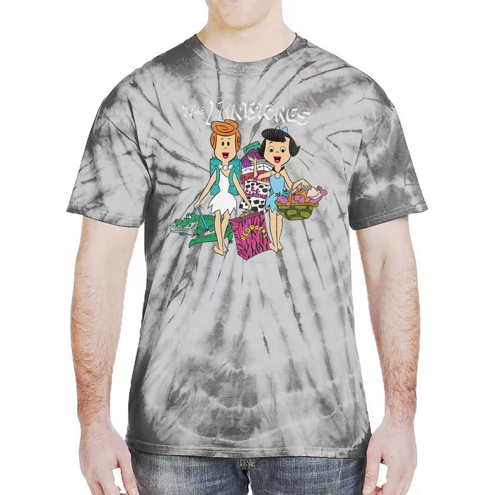 The Flintstones Betty Rubble & Wilma Flintstone Shopping Tie-Dye T-Shirt