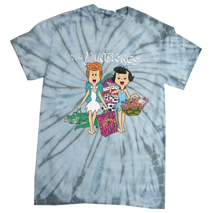 The Flintstones Betty Rubble & Wilma Flintstone Shopping Tie-Dye T-Shirt