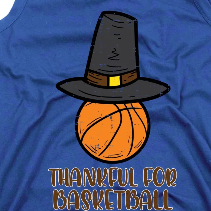 Thankful For Basketball Thanksgiving Sports Cool Gift Tank Top