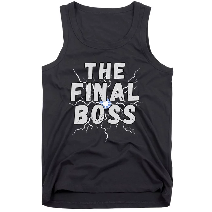 The Final Boss Rock Lightning Wrestling Rock Final Boss Tank Top