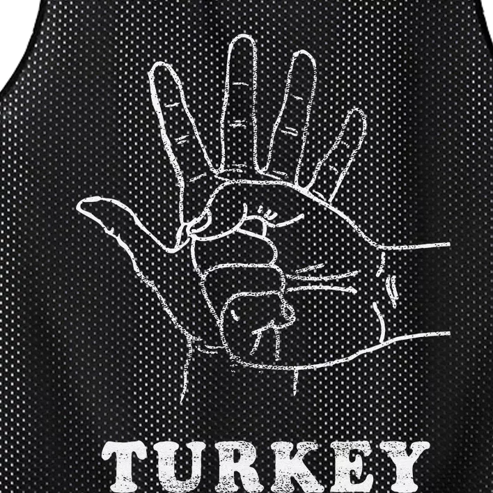 Turkey Fist Bump Silly Funny Sarcastic Thanksgiving Family Mesh Reversible Basketball Jersey Tank