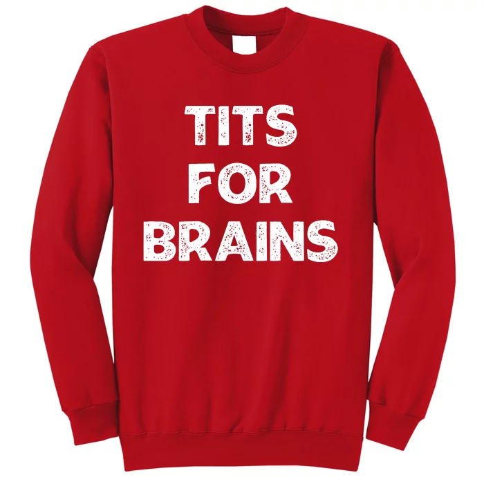 Tits For Brains Funny Feminist Quote Women Rights Equality Sweatshirt