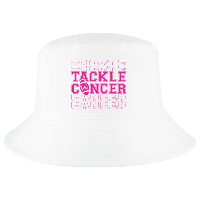 Tackle Football Breast Cancer Awareness with Pink Ribbon Cool Comfort Performance Bucket Hat