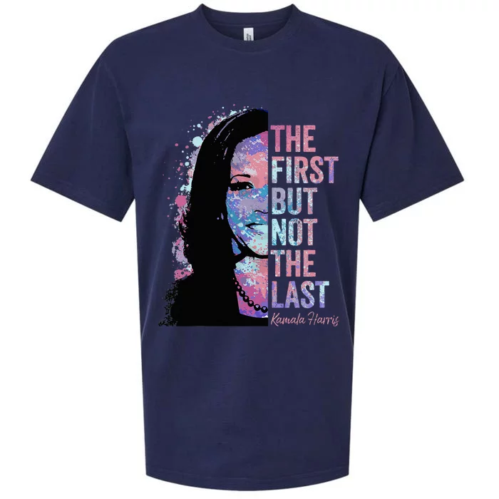 The First But Not The Last Kamala Harris 2024 Vice President Sueded Cloud Jersey T-Shirt