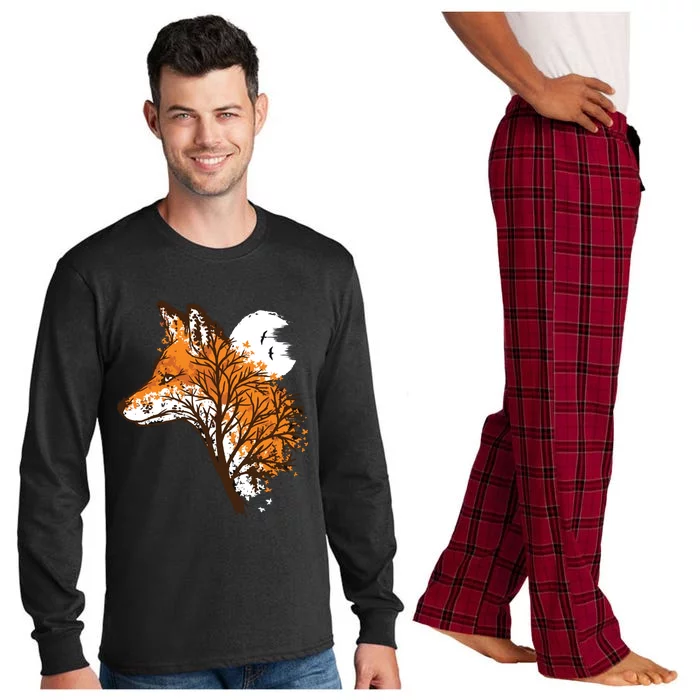 Tree Fox Beautiful Animal Long Sleeve Pajama Set