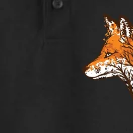 Tree Fox Beautiful Animal Dry Zone Grid Performance Polo