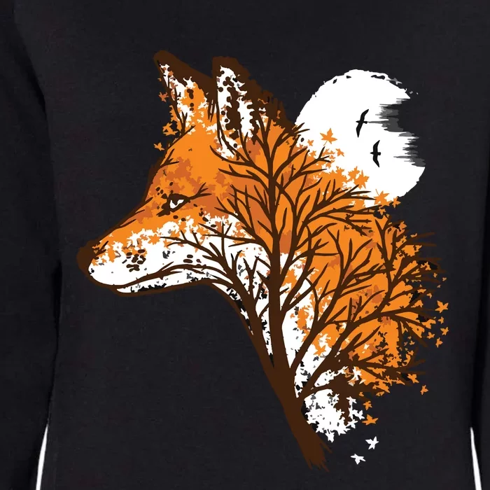 Tree Fox Beautiful Animal Womens California Wash Sweatshirt