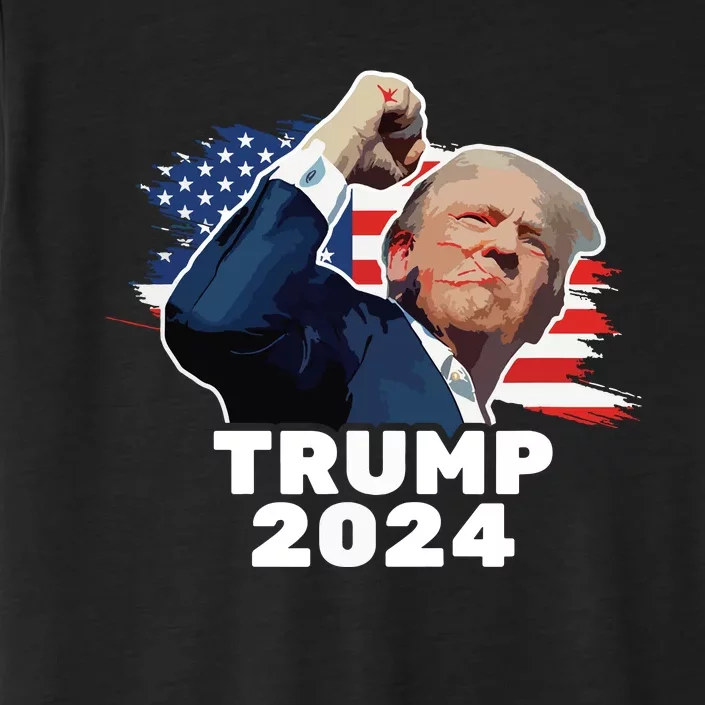 Trump Fist Bump 2024 President Red ChromaSoft Performance T-Shirt