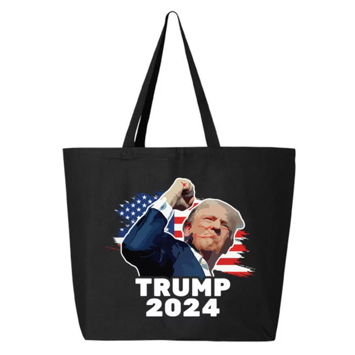 Trump Fist Bump 2024 President Red 25L Jumbo Tote