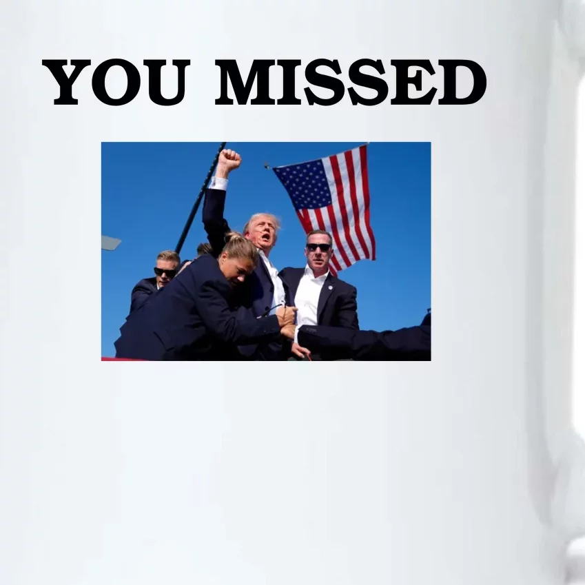 Trump Fist Bump You Missed 2024 Black Color Changing Mug