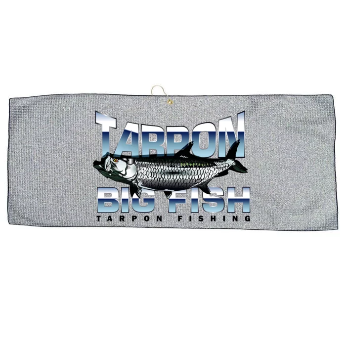 Tarpon Fishing Big Fish Large Microfiber Waffle Golf Towel