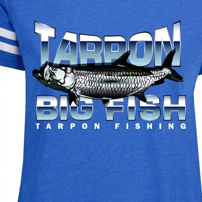 Tarpon Fishing Big Fish Enza Ladies Jersey Football T-Shirt