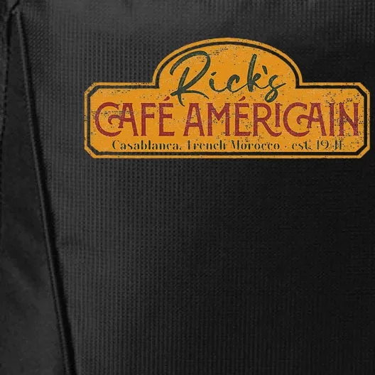 The Fictional Bar RickS Café AméRicain In Casablanca City Backpack