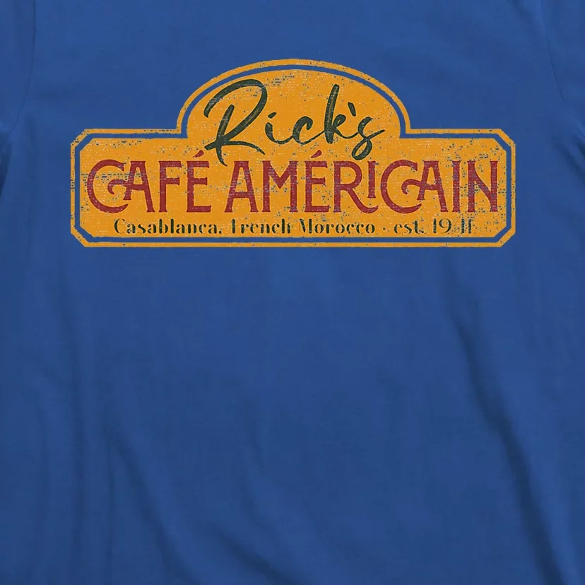 The Fictional Bar RickS Café AméRicain In Casablanca T-Shirt