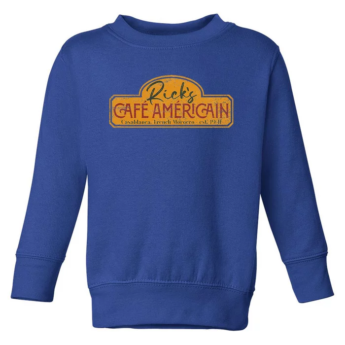 The Fictional Bar RickS Café AméRicain In Casablanca Toddler Sweatshirt