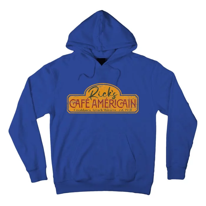 The Fictional Bar RickS Café AméRicain In Casablanca Tall Hoodie