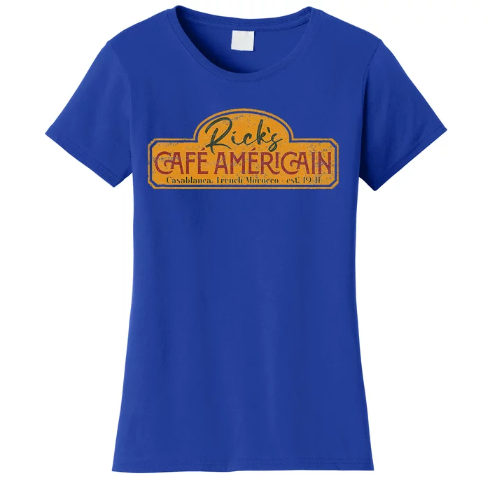 The Fictional Bar RickS Café AméRicain In Casablanca Women's T-Shirt