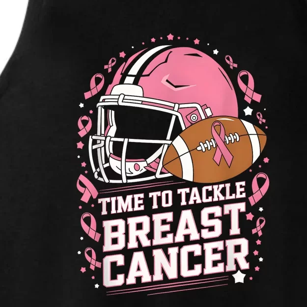 Tackle Football Breast Cancer Awarenesscc Ladies Tri-Blend Wicking Tank