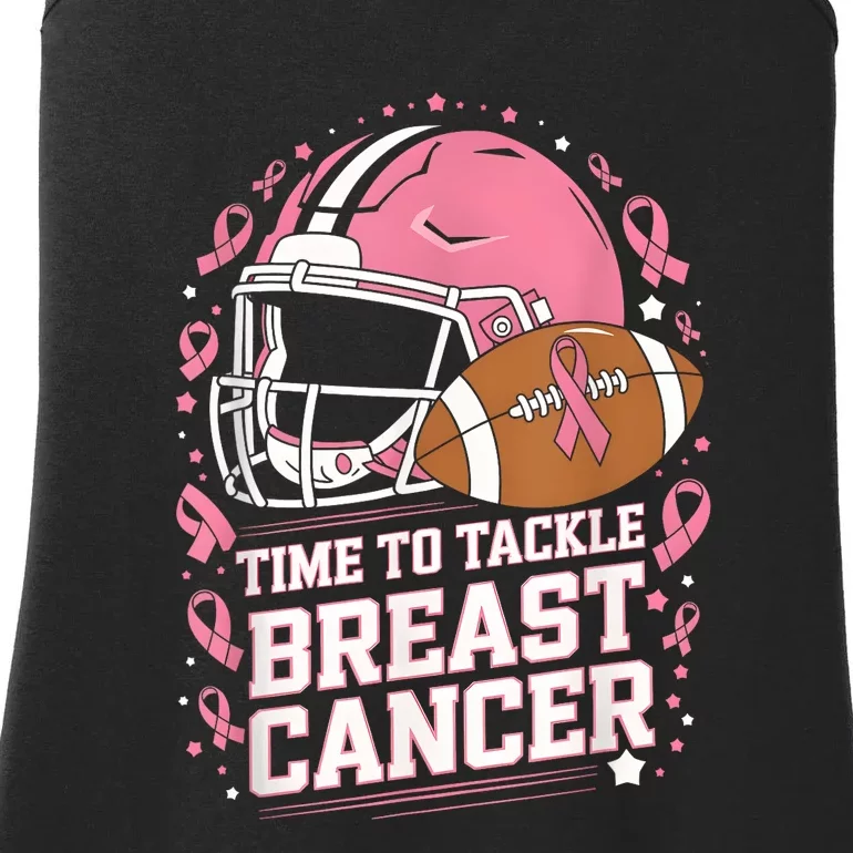 Tackle Football Breast Cancer Awarenesscc Ladies Essential Tank