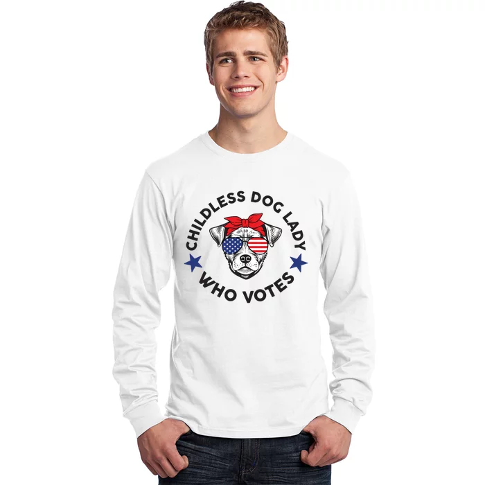 Thefishandbone Fish & Bone Childless Dog Lady Who Votes Long Sleeve Shirt