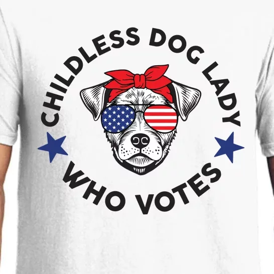 Thefishandbone Fish & Bone Childless Dog Lady Who Votes Pajama Set