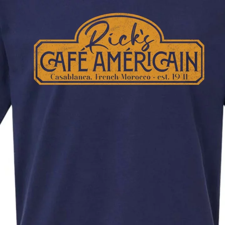 The Fictional Bar Ricks Café AméRicain In Casablanca Sueded Cloud Jersey T-Shirt