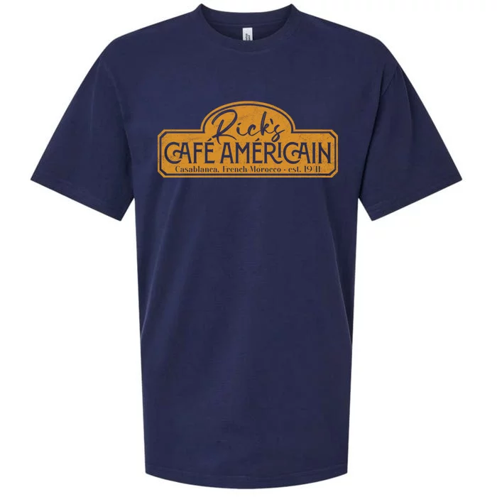 The Fictional Bar Ricks Café AméRicain In Casablanca Sueded Cloud Jersey T-Shirt